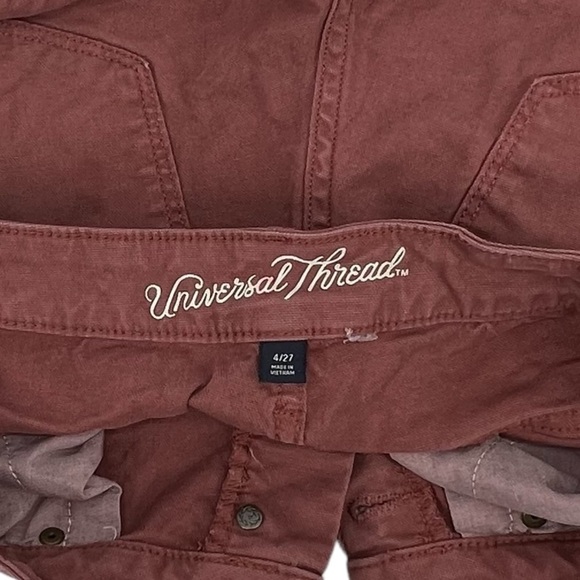 Universal Thread Mauve High Rise MIDI Cuffed Shorts Size 4 Women’s - Picture 2 of 6